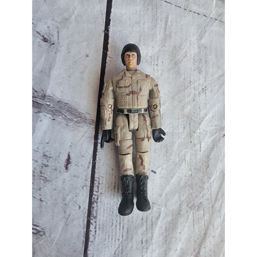 M&C World Peacekeepers Military Action Figure Camo Soldier Army Toy 3.75" Used